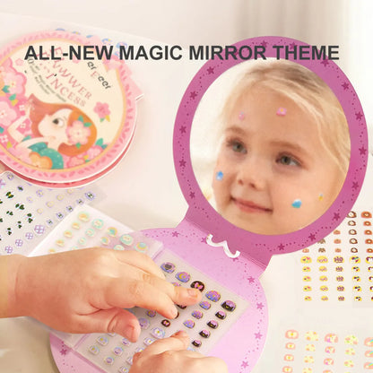 Mideer - Magic Mirror Theme Nail Sticker - Flower Princess - Age 3+ | ميدير - ملصقات الأظافر السحرية - أميرة الزهور - العمر 5+