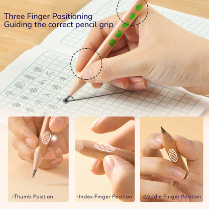 Mideer - Thick Triangular Pencils - HB (18pcs) - age 6+ | ميدير - أقلام رصاص سميكة مثلثة الشكل HB (18 قطعة) - العمر 6+